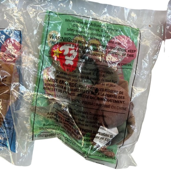 1999 McDonalds Ty Teeny Beanie Baby Full Set 12 Factory Sealed Tags Plush Stuffy - Picture 10 of 13